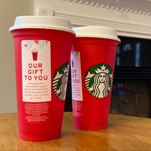 Set of Starbucks Reusable to-go Cups, 16 oz